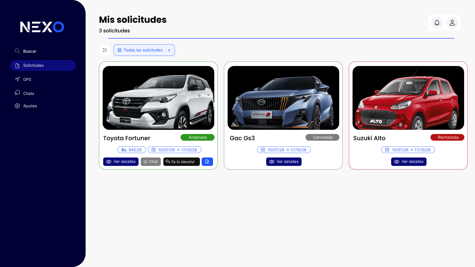 App NEXO conductores 2